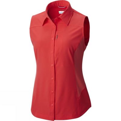 Camisa Columbia Silver Ridge II Sleeveless Mujer - Rojas - Chile VCN436217